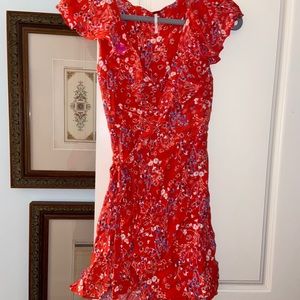 Free people orange floral dress